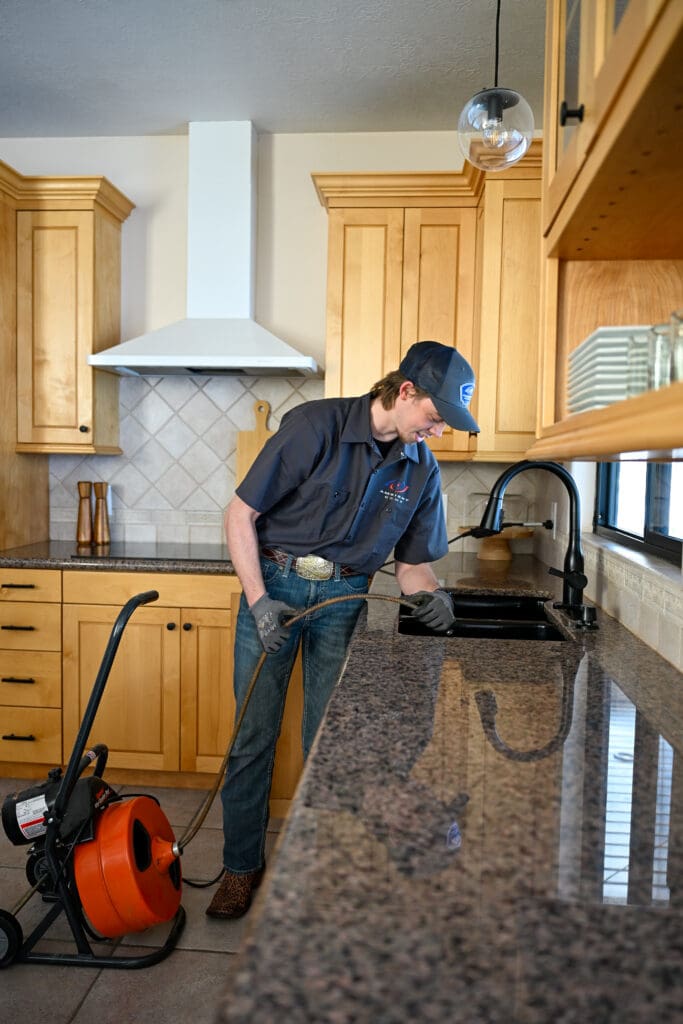 Professional drain cleaning in West Jordan, UT for clogged residential pipes