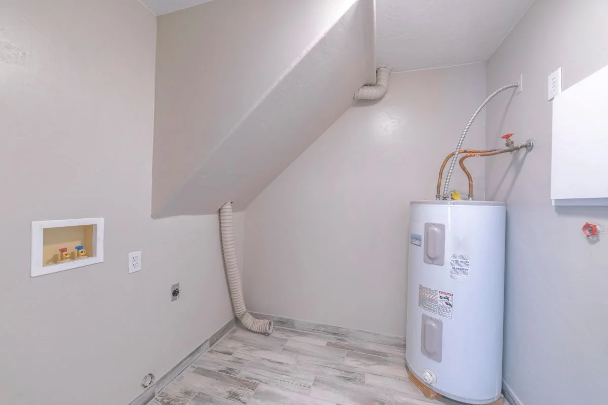 water heater in a room